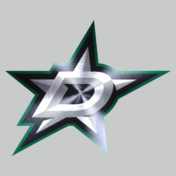 Dallas Stars Stainless steel logo iron on paper